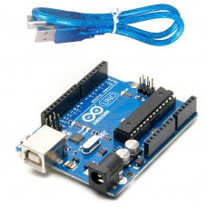 Arduino Uno R3 Development Board with DIP ATMega328P Microcontroller and USB Cable - Local Made Regular Quality